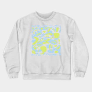 Green and blue blog abstract Crewneck Sweatshirt